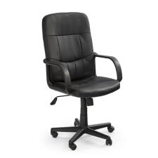Кресло компьютерное HALMAR DENZEL экокожа, черный/черный