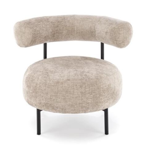 Кресло HALMAR HAZARD бежевый/черный