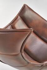 Кресло HALMAR LUXOR темно-коричневый/хром