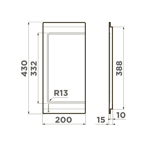Разделочная доска Omoikiri CB-05-WOOD-M