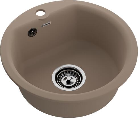 Кухонная мойка GRANFEST SMART SM-435 песочный + сифон