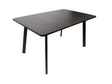 Стол ВВР Миллер Каспий черное золото/черный №3, пластик 120-160/80