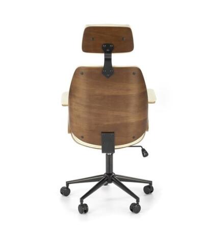 Кресло компьютерное HALMAR IGNAZIO ореховый/кремовый