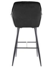 Стул барный SIGNAL CHERRY H-1 Velvet Bluvel 19 черный/черный