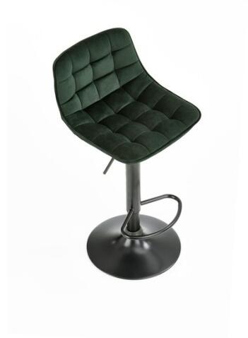Стул барный HALMAR H95 темно-зеленый/черный