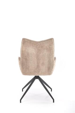 Стул HALMAR K553 бежевый/черный, поворотный