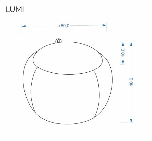 Пуф HALMAR LUMI серый