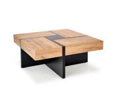 Стол журнальный HALMAR SEVILLA дуб крафт/черный, 100/47