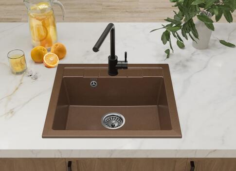 Кухонная мойка GRANFEST QUADRO Q-561 терракот