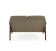 Диван HALMAR MILANO 2S tap. Castel 39 оливковый/орех