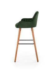 Стул барный HALMAR H93 темно-зеленый/орех Стул барный HALMAR H93 темно-зеленый/орех