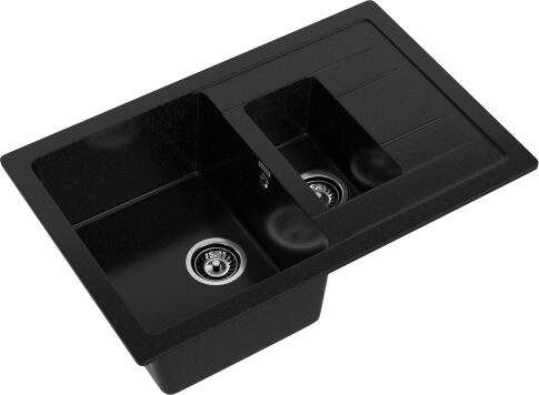Кухонная мойка GRANFEST QUADRO Q-775KL черный