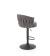 Стул барный HALMAR H125 серый/черный