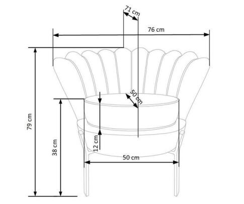 Кресло HALMAR ANGELO темно-зеленый/черный