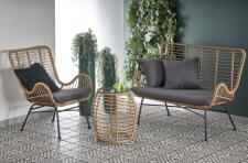 Софа HALMAR IKARO XL натуральный/черный