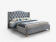 Кровать SIGNAL ASPEN Velvet Bluvel 14 серый/дуб 180/200
