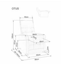 Кресло SIGNAL OTUS Velvet Bluvel 78 раскладное, зеленый