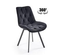 Стул HALMAR K519 черный/черный, поворотный