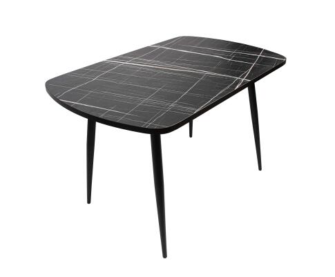 Стол ВВР Пластиковый Черный тунис/черный конус 110/70