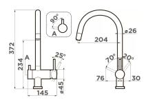 Смеситель для кухни Omoikiri Yamada P SA бежевый