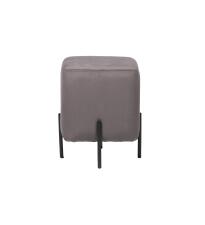 Пуфик ВВР Агат Лайт графит/черный, велюр