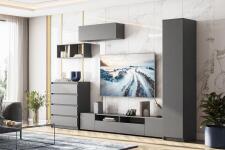 Пенал NN Мебель (МС Денвер К) Графит серый