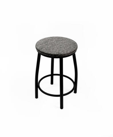 Табурет ВВР Премиум серый/черный, рогожка