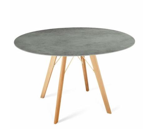 Стол Sheffilton SHT-TU9/TT21-6 100/75 керамика  прозрачный лак/гранитно-серый