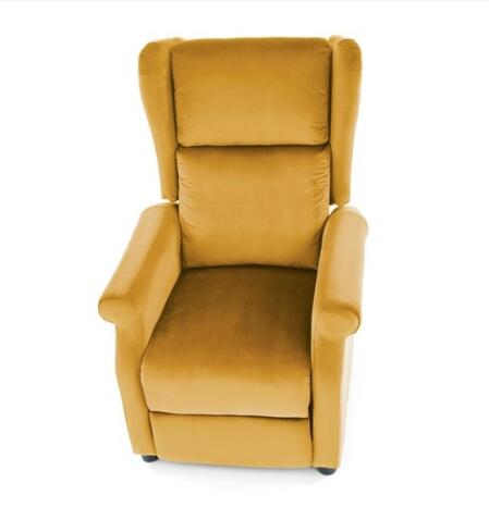 Кресло HALMAR AGUSTIN 2 раскладное, горчичный