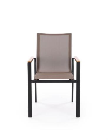 Стул HALMAR FIERRO черный/серый/коричневый