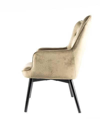 Кресло SIGNAL CARMEN Velvet Bluvel 77 оливковый/черный мат