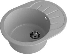 Кухонная мойка GRANFEST RONDO R-580L серый Кухонная мойка GRANFEST RONDO R-580L серый