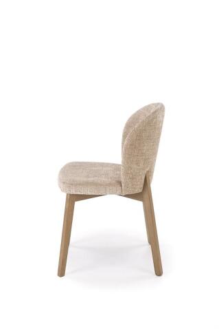 Стул HALMAR BASSO бежевый/орех светлый