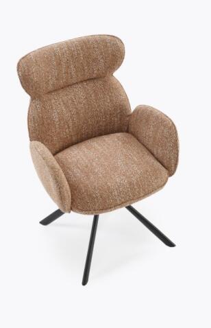 Стул HALMAR K571 корица/черный, поворотный