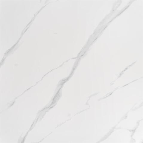 Стол обеденный HALMAR REGINALD белый мрамор/серебряный 120