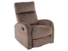 Кресло SIGNAL OLIMP Velvet Bluvel 38 раскладное, капучино