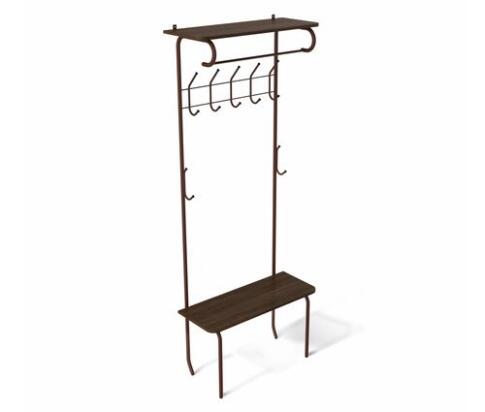 Вешалка Sheffilton SHT-HW1 артикул В1-86 коричневый муар/венге (+) Вешалка Sheffilton SHT-HW1 артикул В1-86 коричневый муар/венге (+)