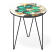 Стол журнальный Sheffilton SHT-CT27 малахитово-зеленый/черный муар