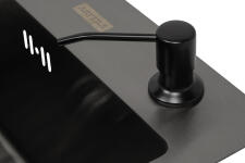 Комплект для кухни ARFEKA ECO AR мойка 500*500, коландер F, дозатор BLACK DECOR VOLCANIC