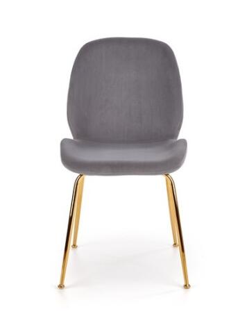 Стул HALMAR K381 серый/золотой