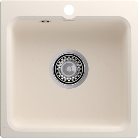 Кухонная мойка GRANFEST SMART SM-430 белый + сифон