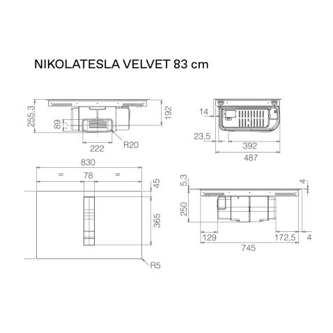 Поверхность индукционная ELICA NikolaTesla Velvet BL/A/83