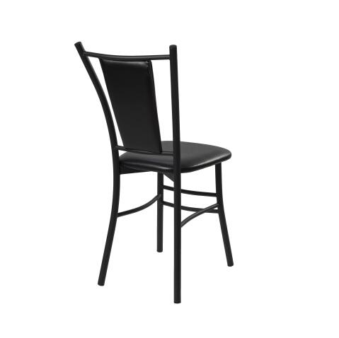 Стул ВВР Марсель Черный/черный, экокожа