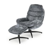 Кресло HALMAR DARIO синий/черный