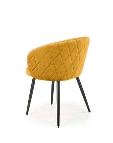 Стул HALMAR K430 горчичный/черный