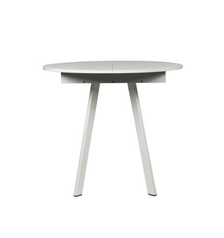 Стол ВВР Элип-2 Мрамор марквина белый/белый профиль