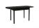 Стол ВВР Раздвижной пластиковый Черный Тунис/Прямое черный, 110-150/70