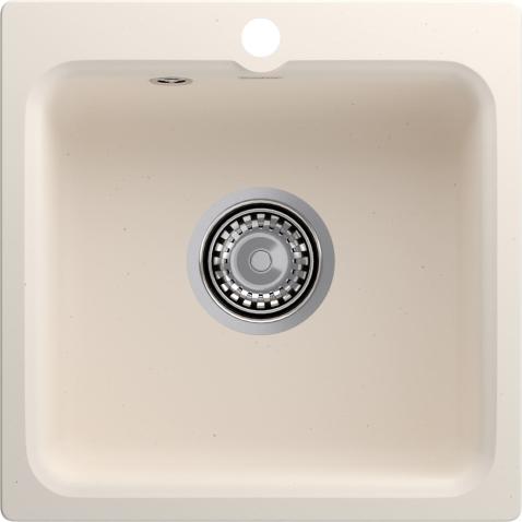 Кухонная мойка GRANFEST SMART SM-430 белый, без сифона
