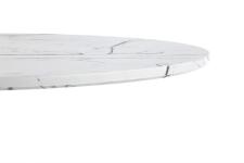 Стол обеденный HALMAR DENVER белый мрамор/белый 80