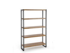 Стеллаж HALMAR BOLIVAR REG2 дуб золотой/черный, 100/30/155